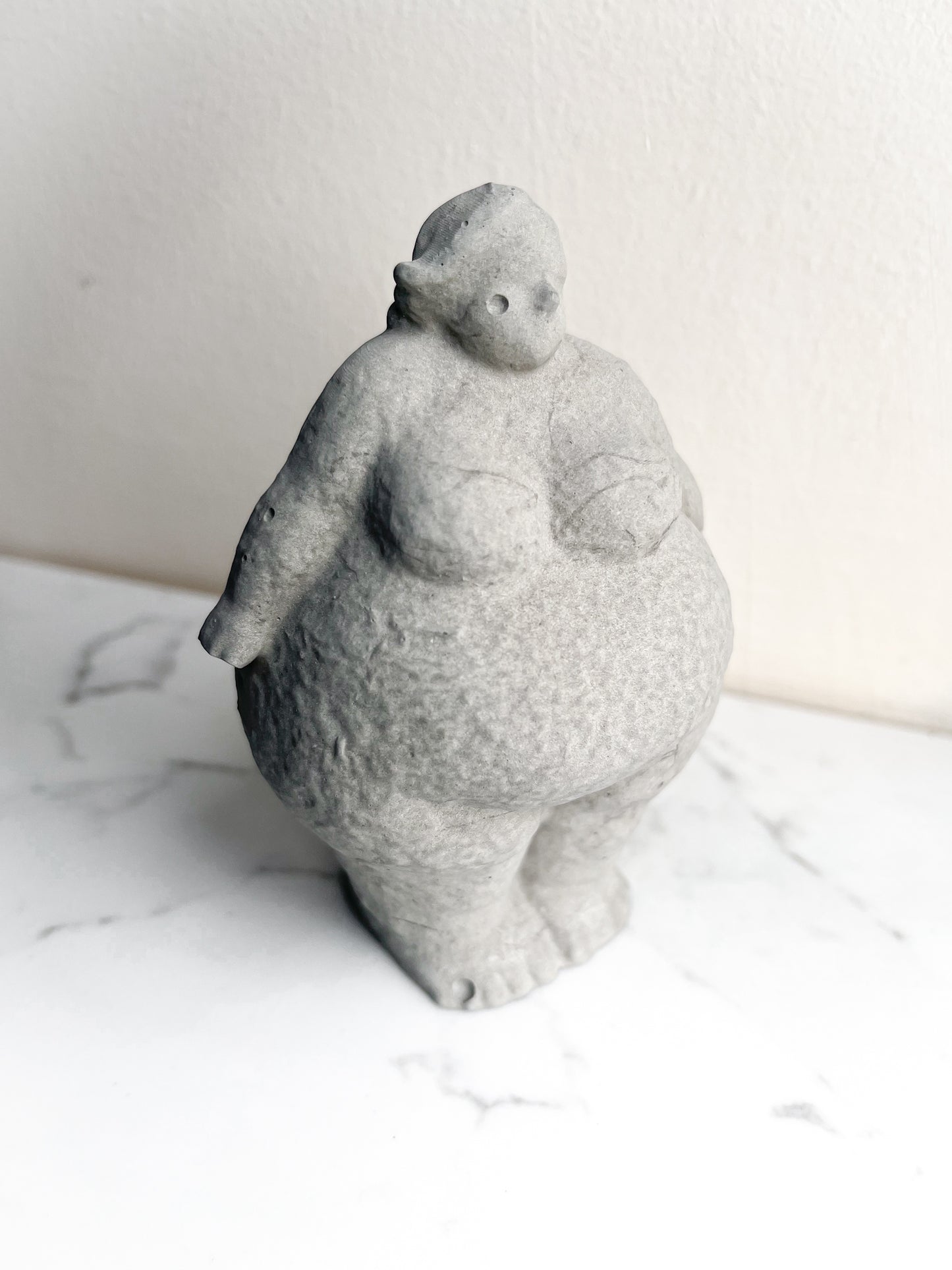 Perfectly Imperfect Abstract Standing Curvy Lady Sculpture | Plus Size Body Positive Nordic Woman Ornament