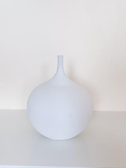 Perfectly Imperfect Nordic Style White Ceramic Vase