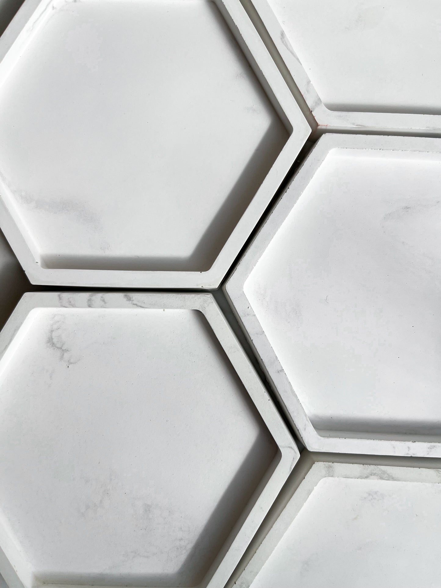 Perfectly Imperfect Hexagonal Concrete Trinket Tray