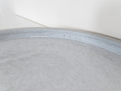 Perfectly Imperfect Extra Large Round 38 cm Decorative Tray in Grey Concrete