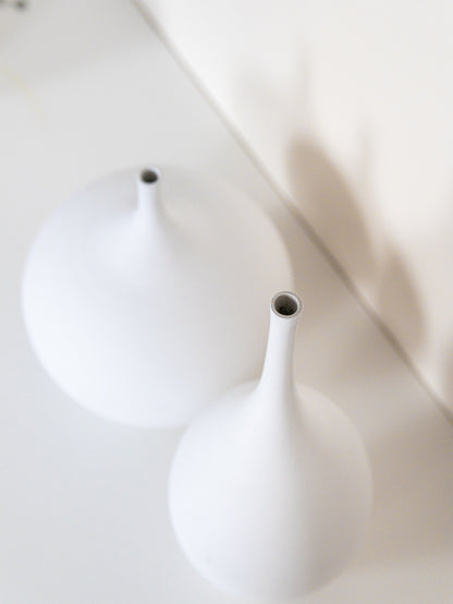 Perfectly Imperfect Nordic Style White Ceramic Vase