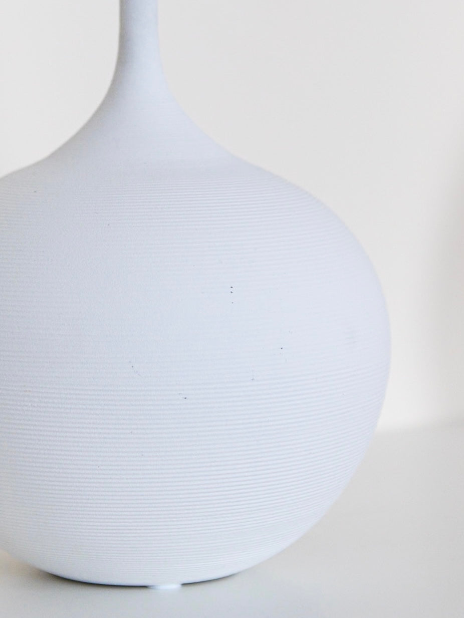 Perfectly Imperfect Nordic Style White Ceramic Vase