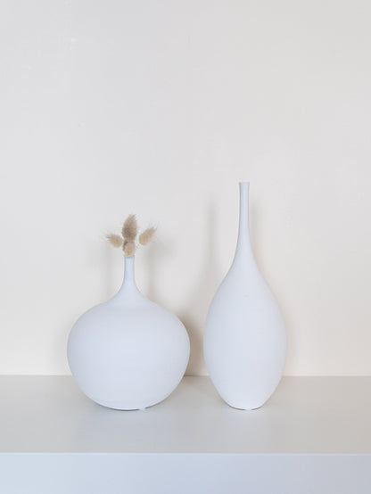 Perfectly Imperfect Nordic Style White Ceramic Vase