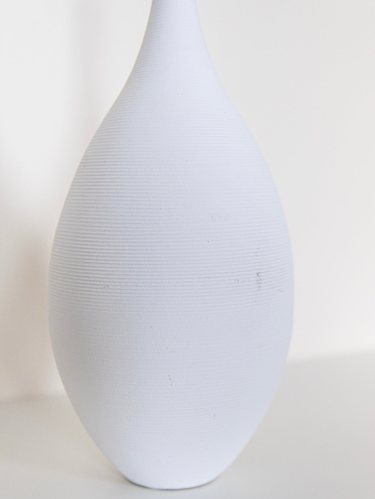 Perfectly Imperfect Nordic Style White Ceramic Vase