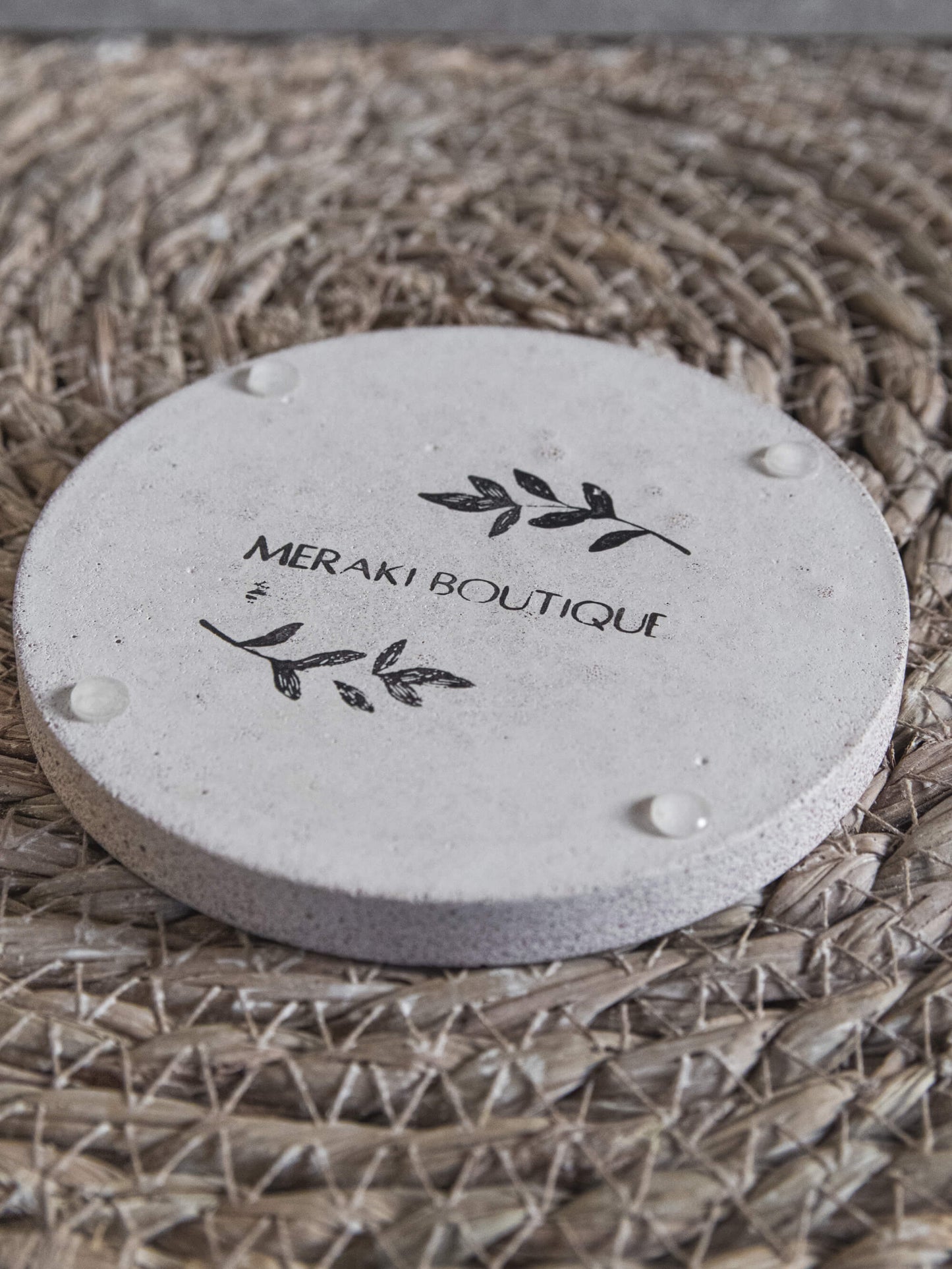 Round Coasters in Cream Sandstone - Set of 2 or 4