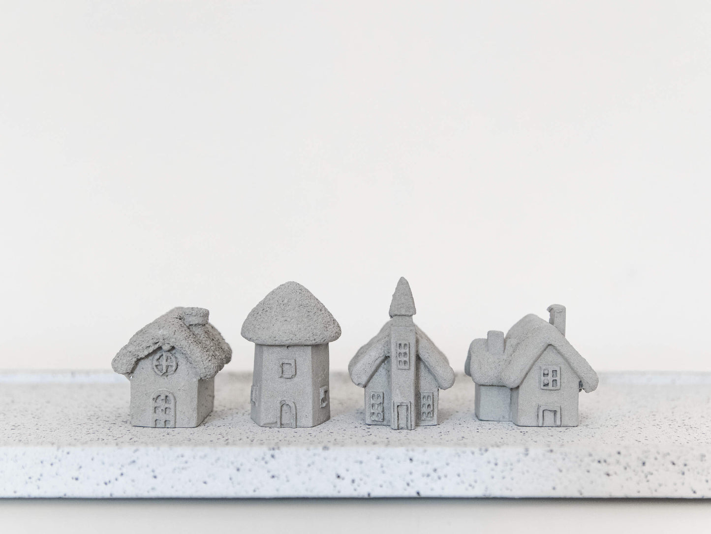 Concrete Mini Houses | Set of 4