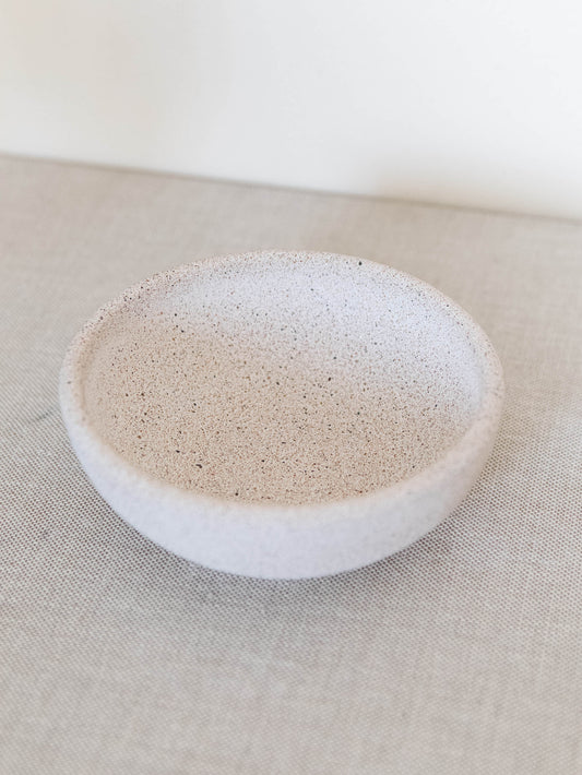 Small Decorative Bowl in Cream Sandstone