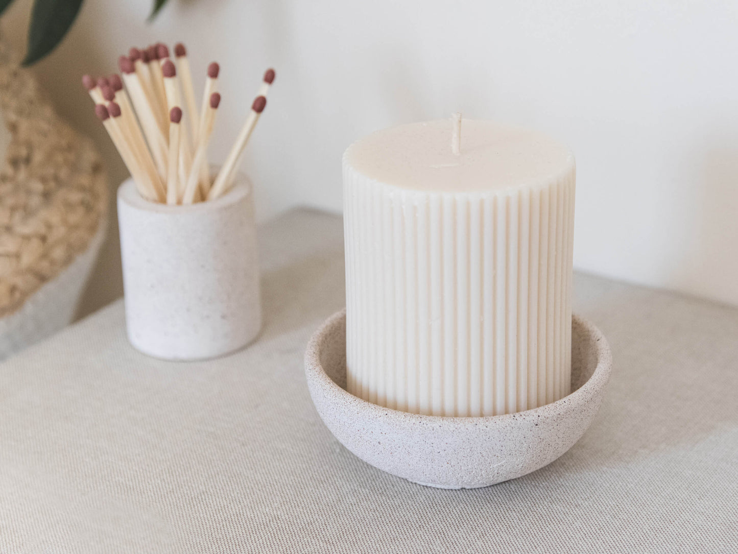 Small Decorative Bowl in Cream Sandstone