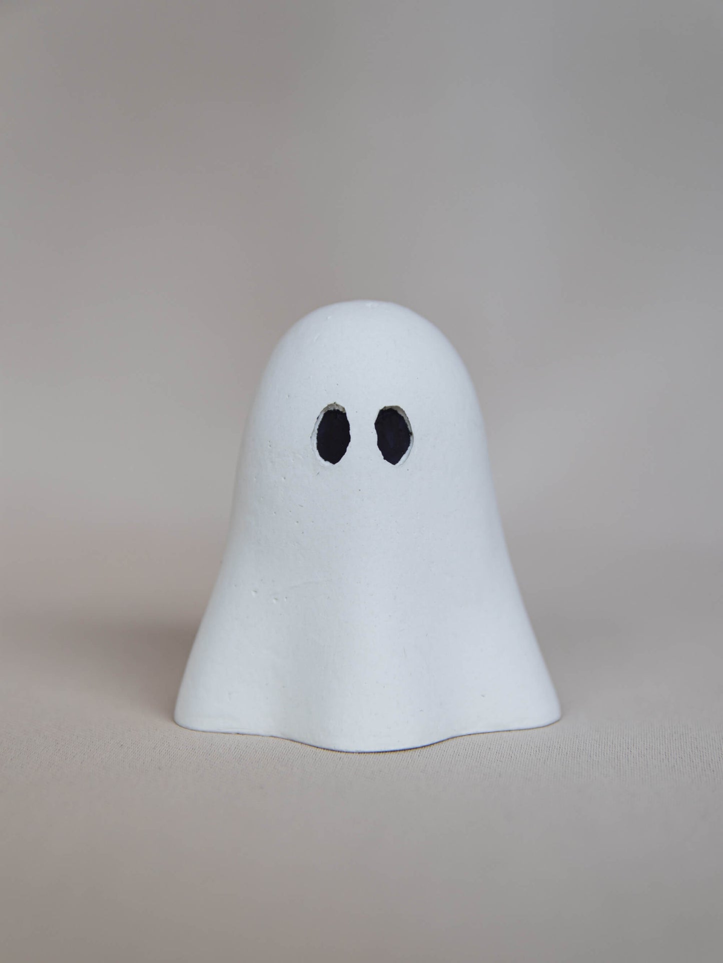 Decorative Concrete Ghost Ornament | Spooky Cute Halloween and Autumn Decor