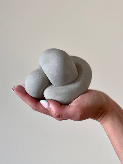 Decorative Concrete Knot | Bookend | Paperweight | Nordic Style Decor