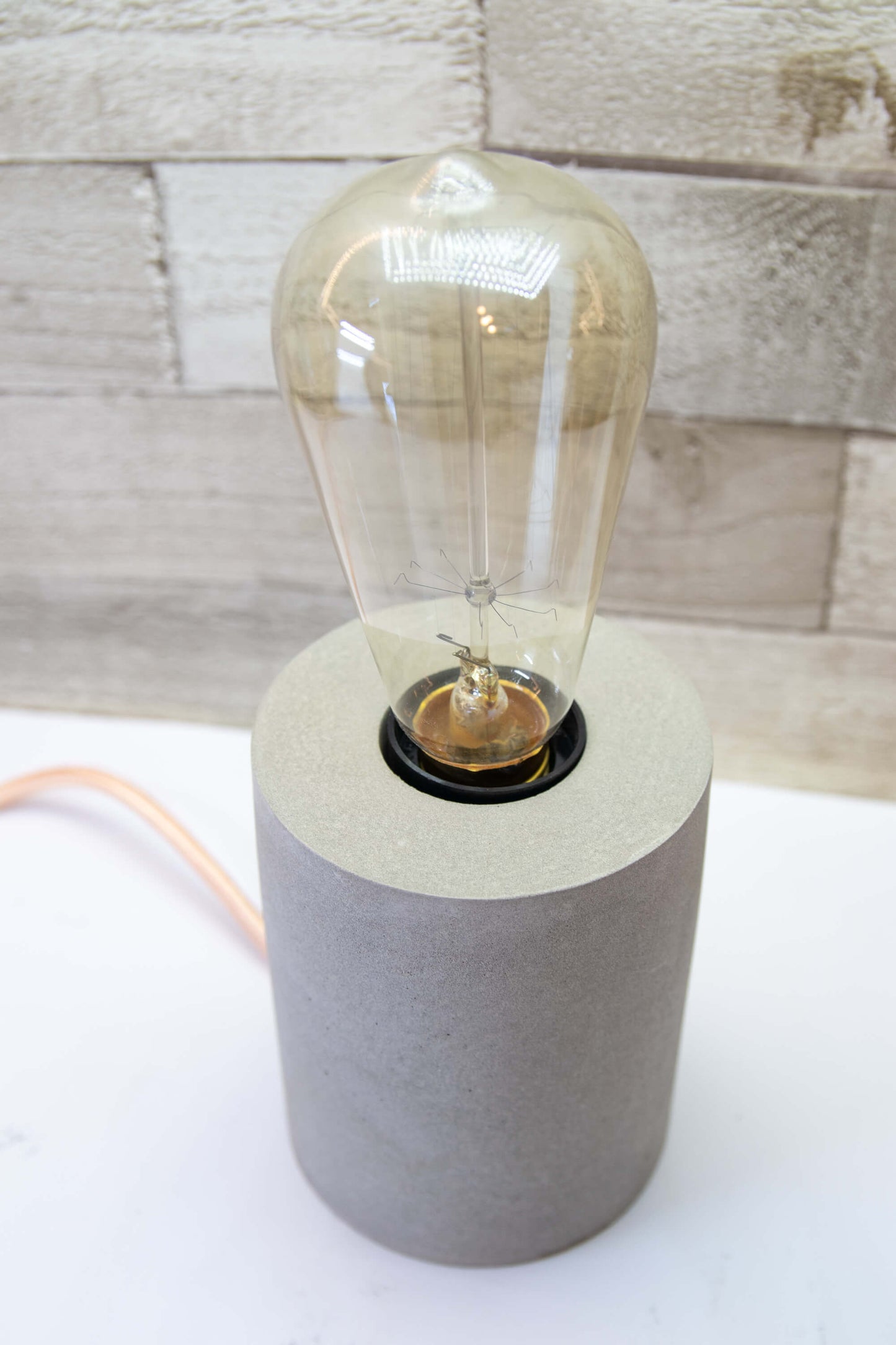 Modern Grey Concrete Table Lamp