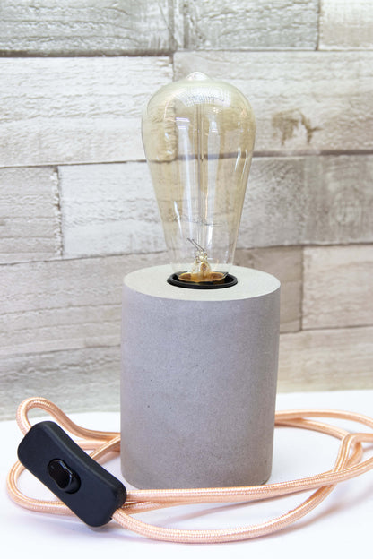 Modern Grey Concrete Table Lamp