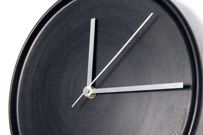 Matt Black Round Wall Clock