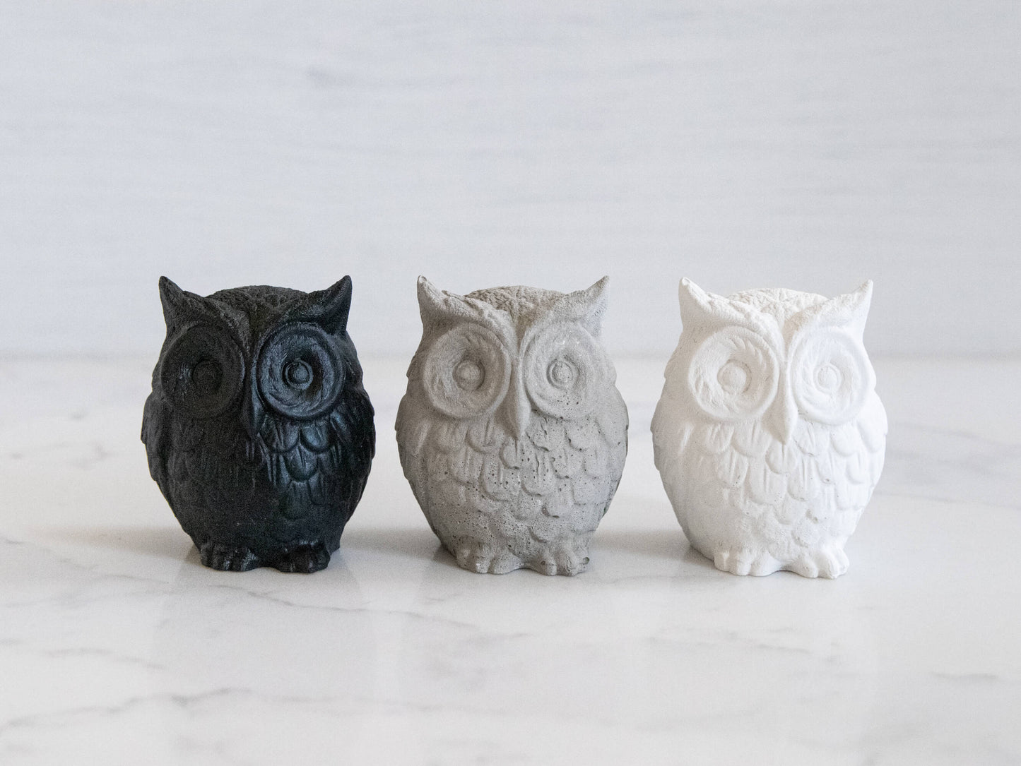 Standing Concrete Owl Ornament